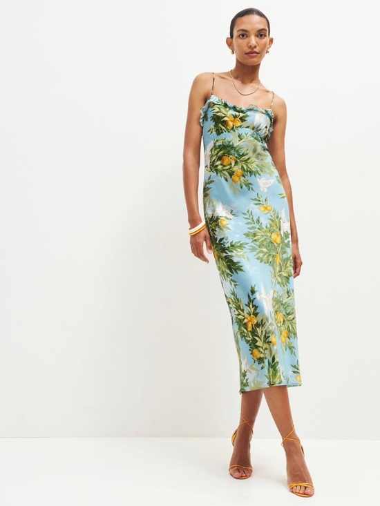 Reformation Dresses & Skirts - Reformation Aribella Silk Dress – Villa Livia Print
Size: 0